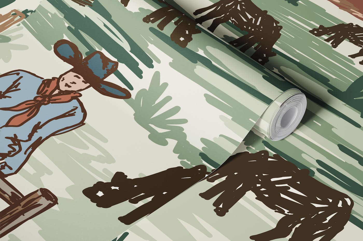 Cowboy Ranch Adventure wallpaper roll