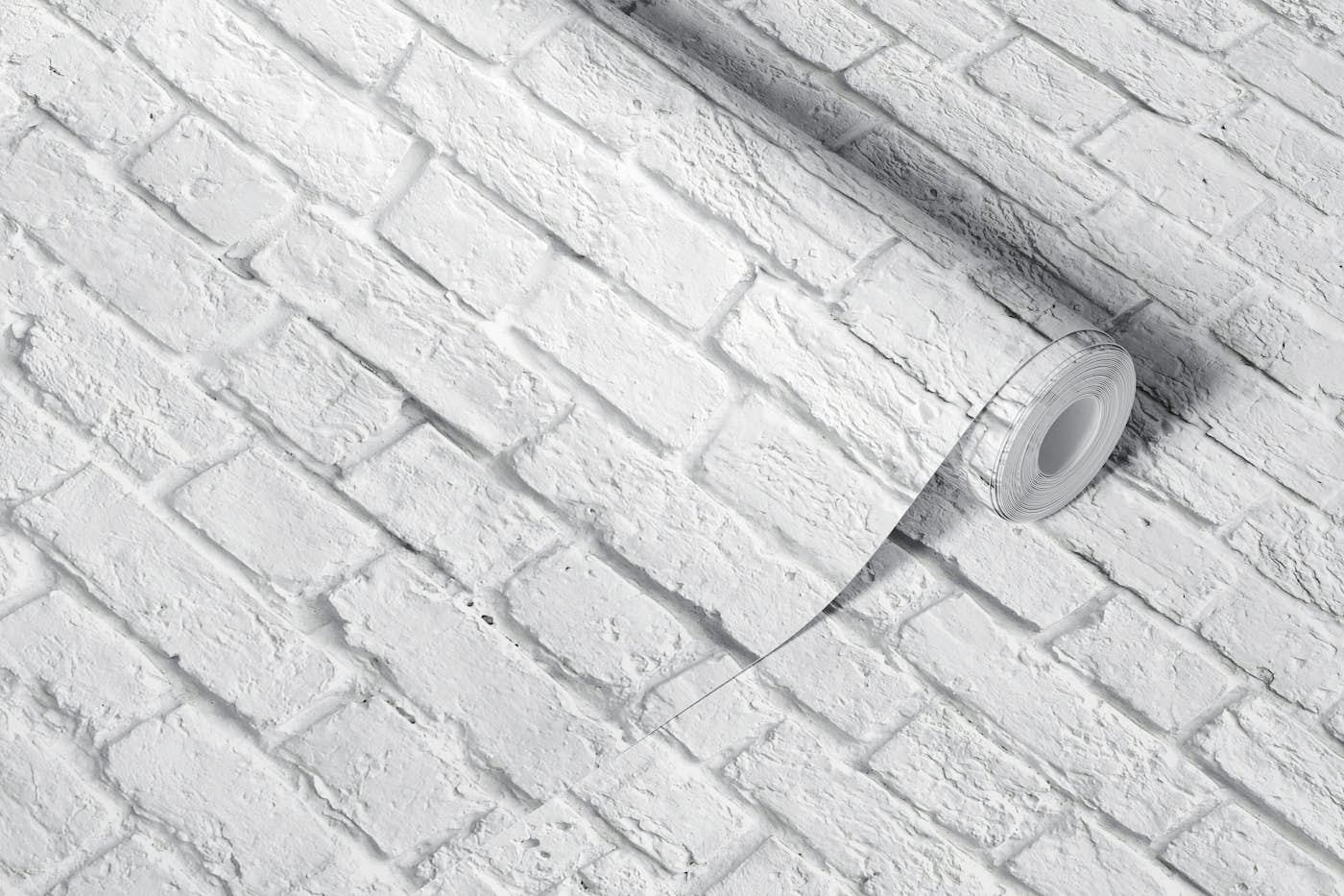White bricks 2 wallpaper roll