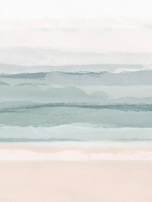 Beachscape Strips 1 | Minimal Pastel Abstract