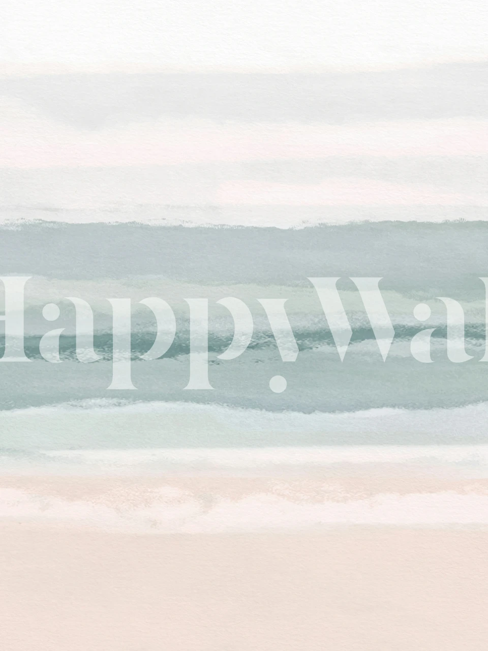Pastel striped abstract wallpaper in soft greens and pinks, minimal style wallpaper