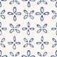 Playful Geo Petal Darkblue Beige