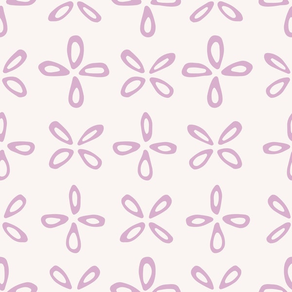 Playful Geo Petal Lavender