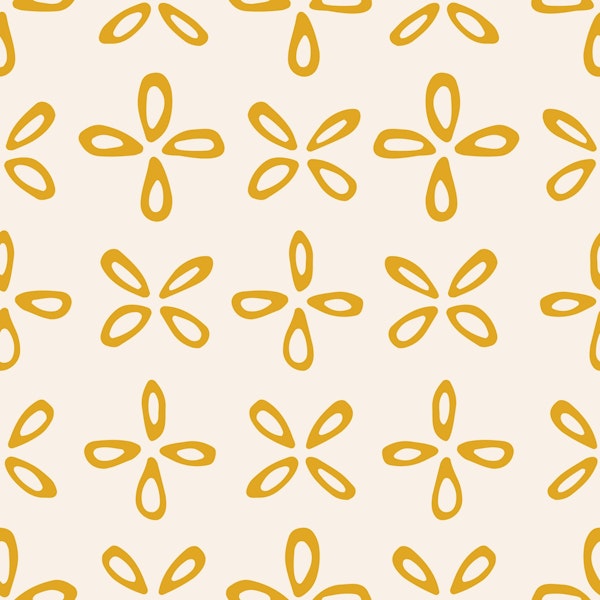Playful Geo Petal Yellow Beige