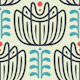 Tulip Inspired Elegance in Blue - S