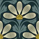 Classic Petal Elegance in Dark Green - S