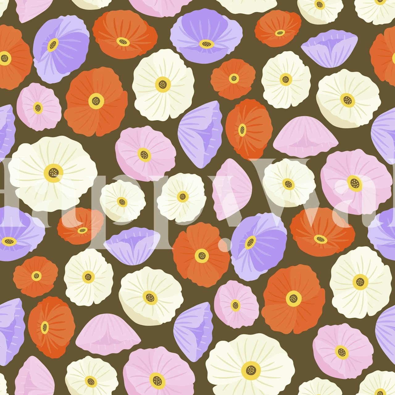 Design de papier peint Californian Poppies