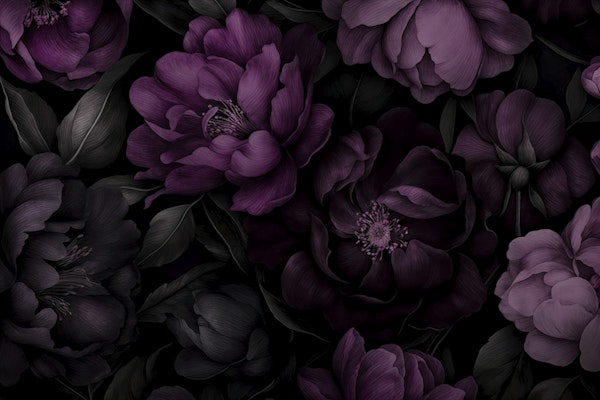 Deep Purple Nocturnal Gothic Garden Grace