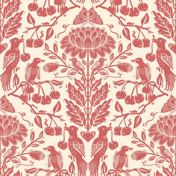 Charming Cherry Birds