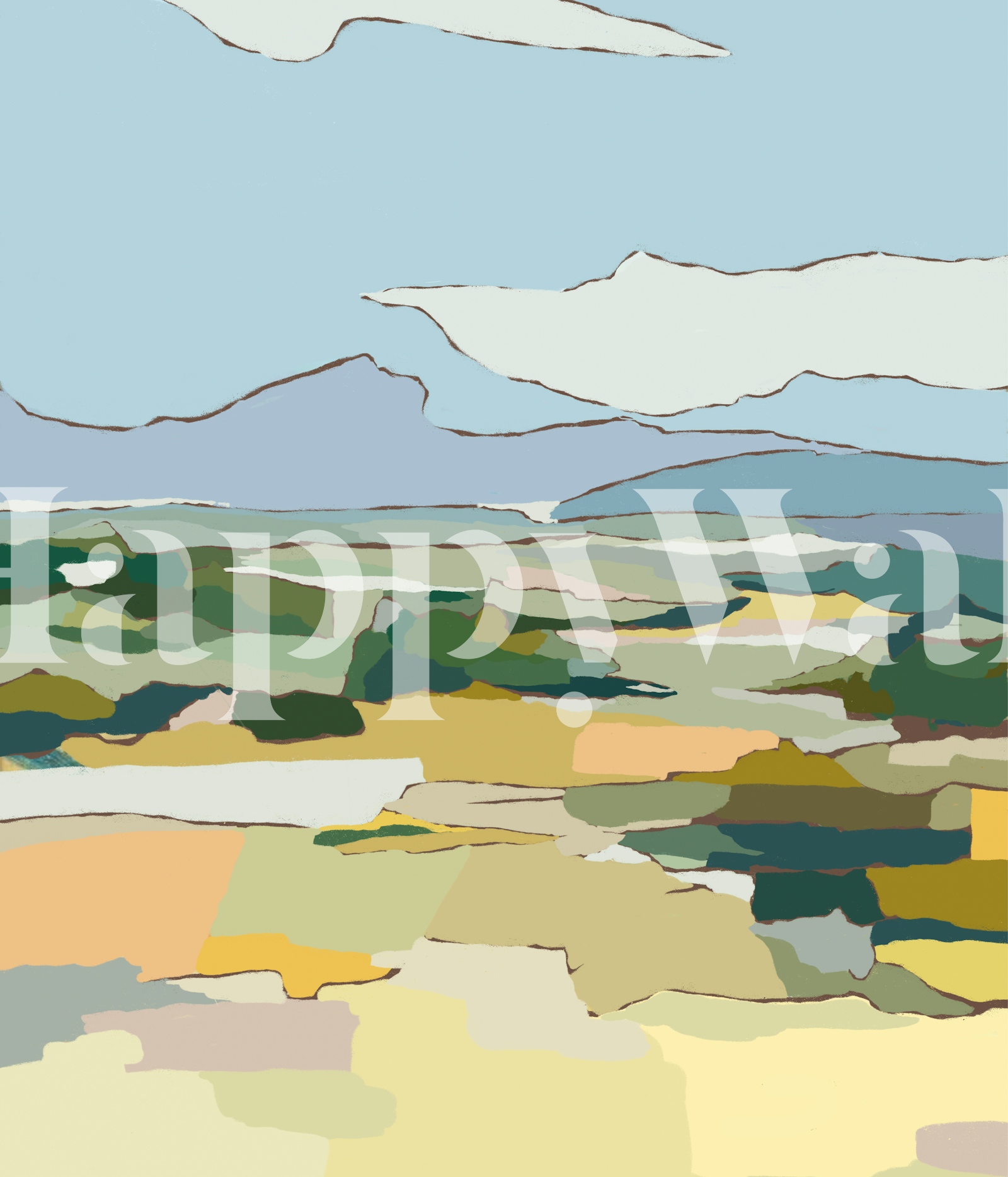 Summer Meadow Landscape Wallpaper