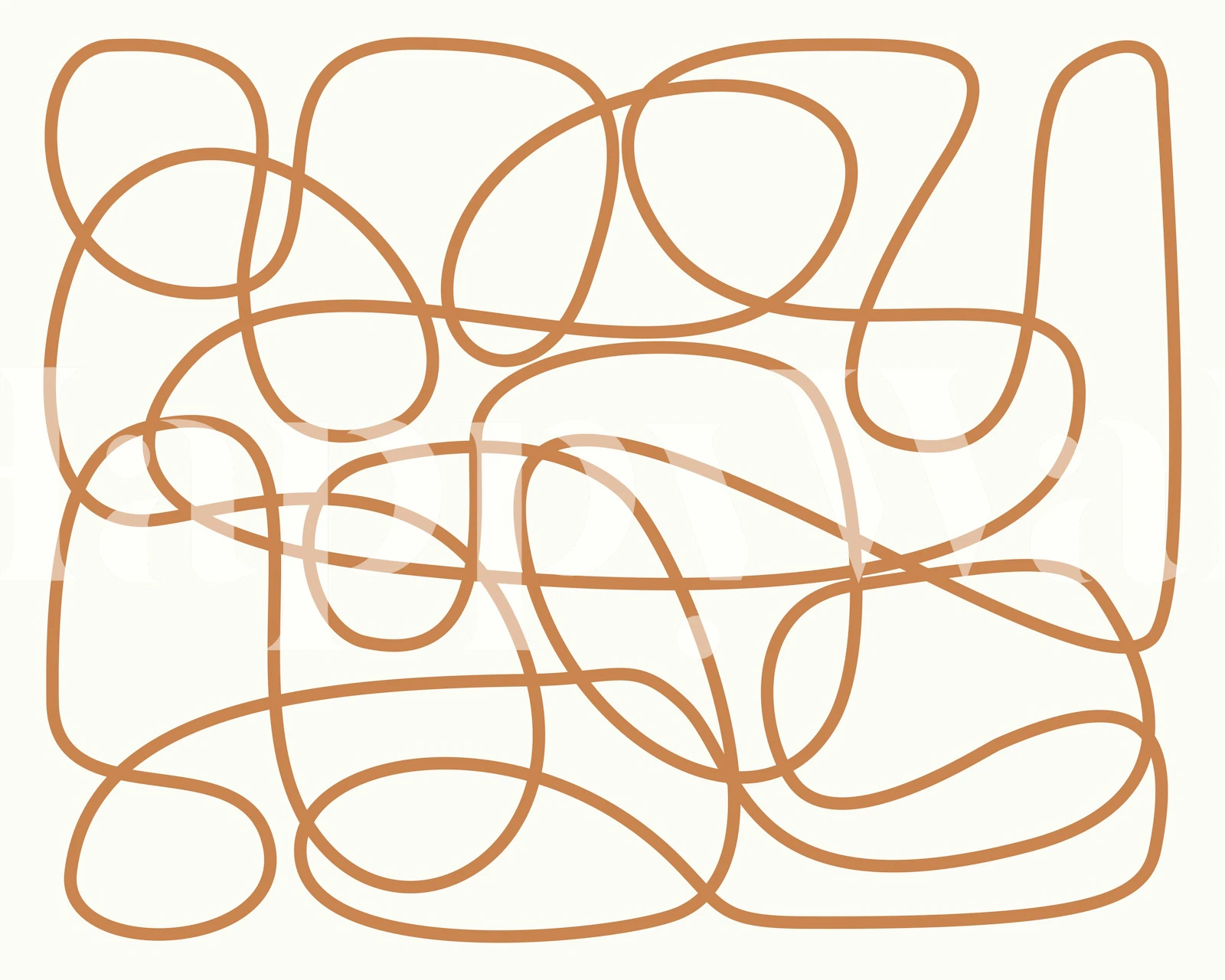 Abstract Thinking Terracota wallpaper design