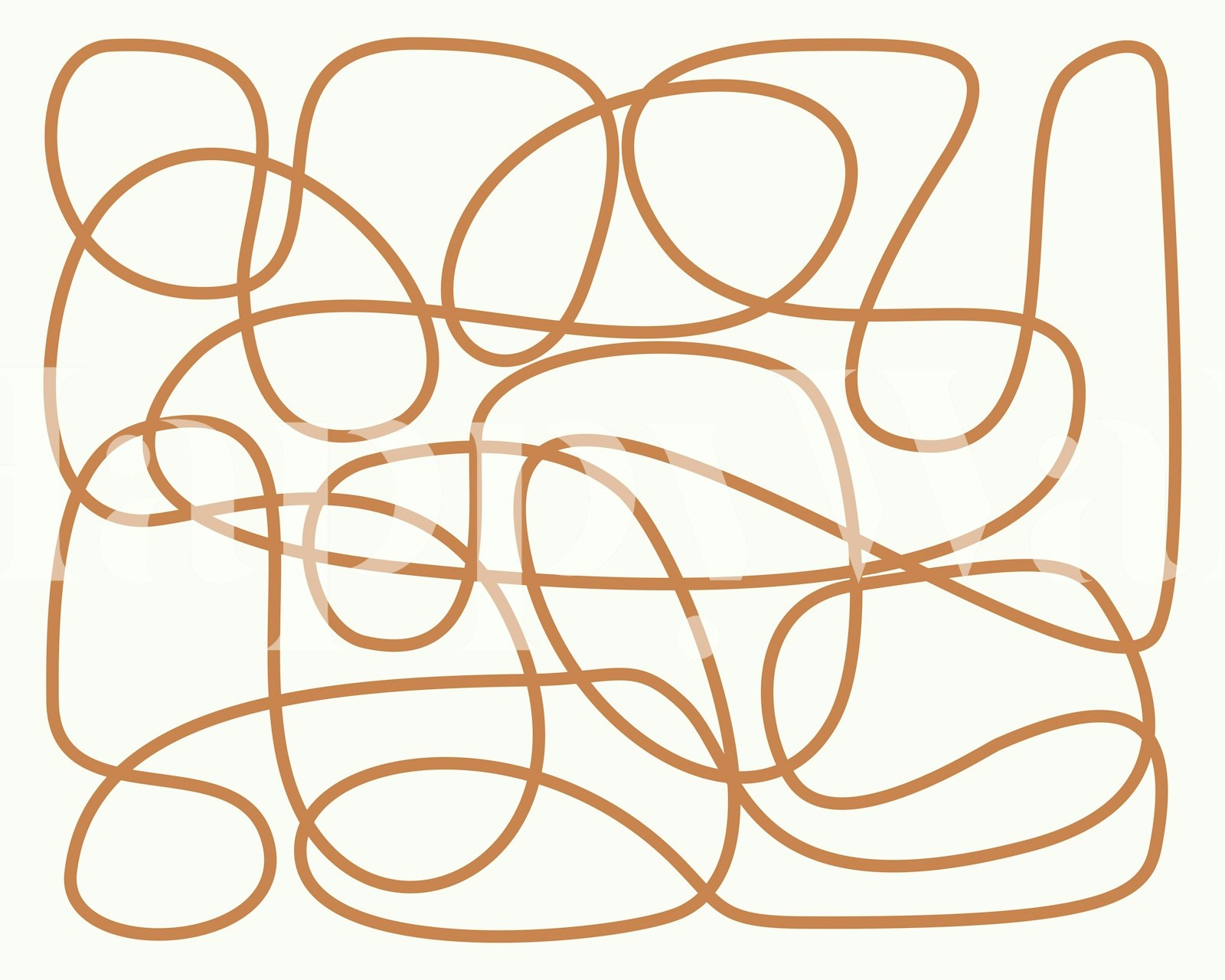 Abstract Thinking Terracota wallpaper design