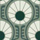 Retro Daisy Delight in Smoky Green - S