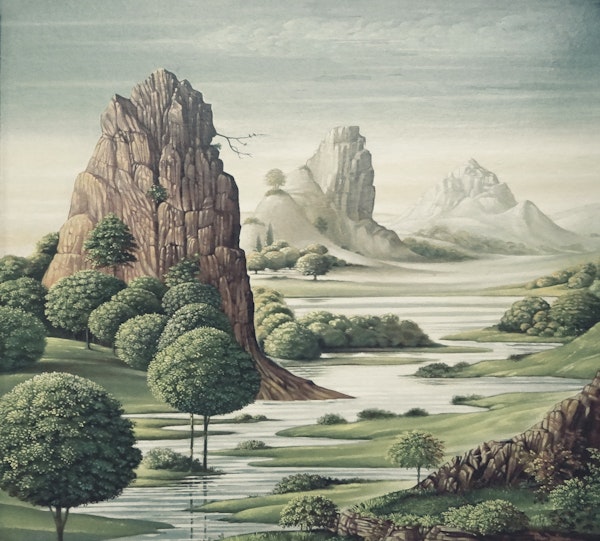 Peace River Valley (desatured)