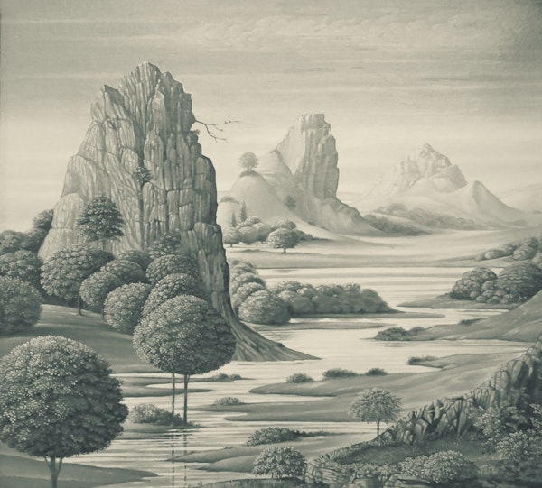 Peace River Valley (BW) greygreen