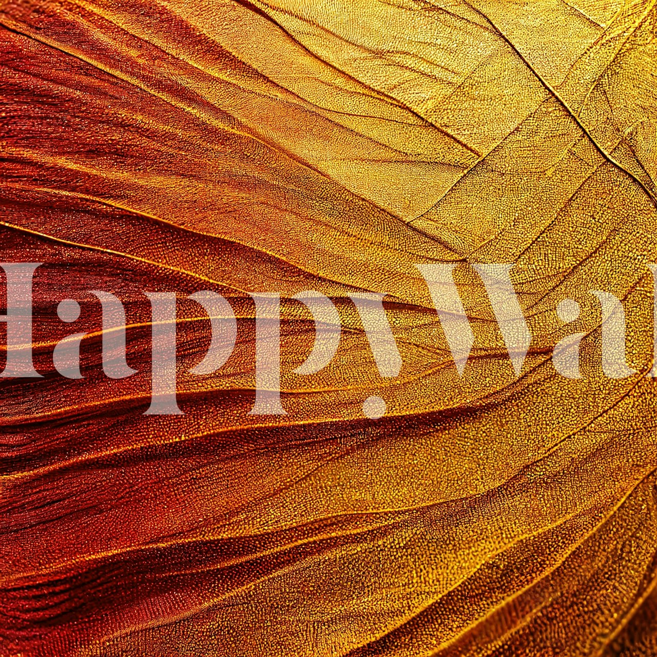 Amber flowing textures in warm orange and yellow tones wallpaper