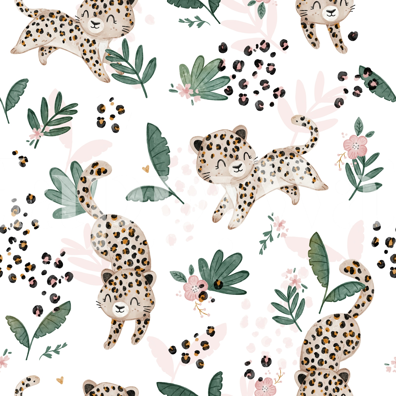 Cute Cheetah Kids Wallpaper