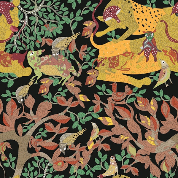 Vibrant Gond Art Design