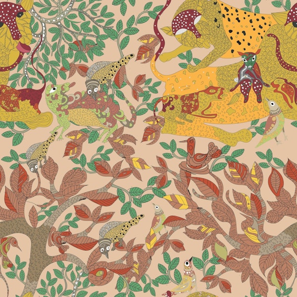 Vibrant Wildlife Print