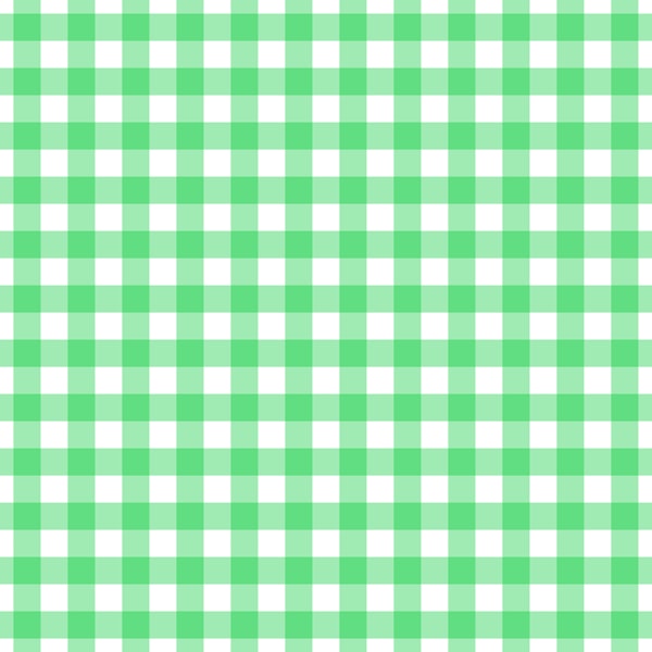 Classic gingham bright green