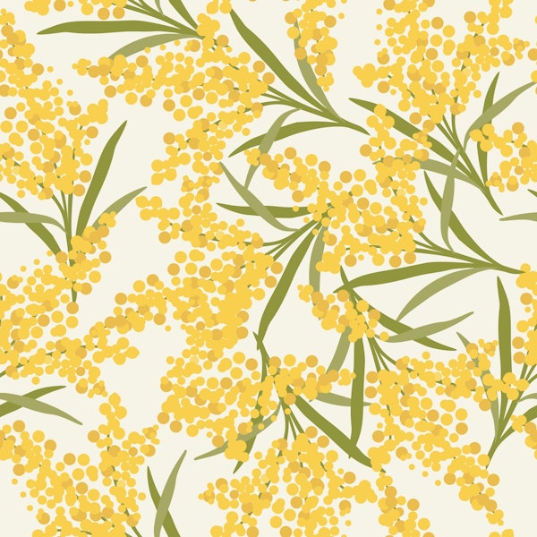 Vibrant Yellow Floral Design