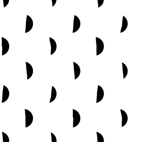 Geometric shapes black semicircles