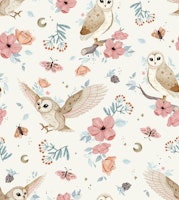 Night Owl - beige tapet