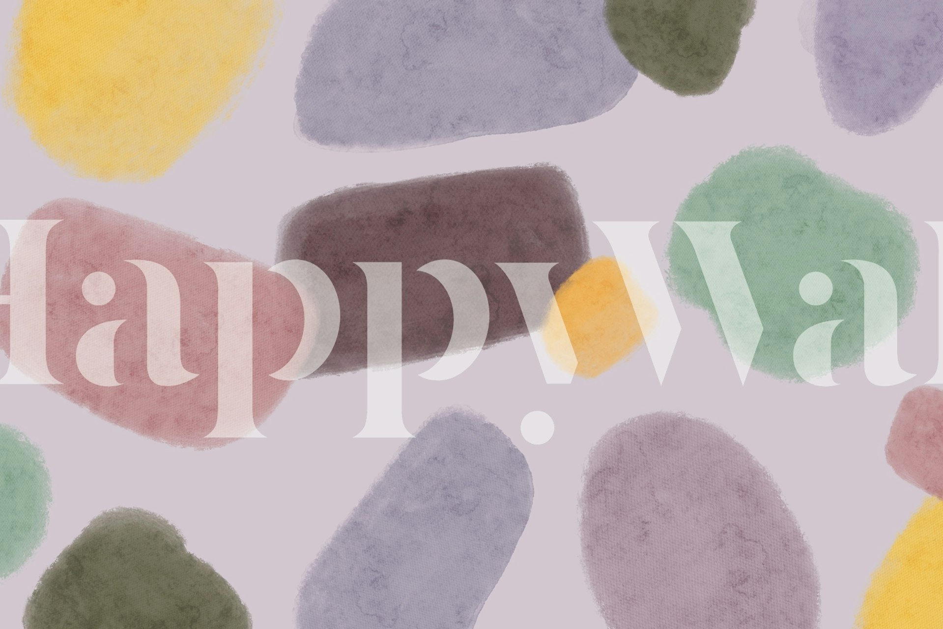 Ταπετσαρία Whimsical Color Blend σε ένα δωμάτιο