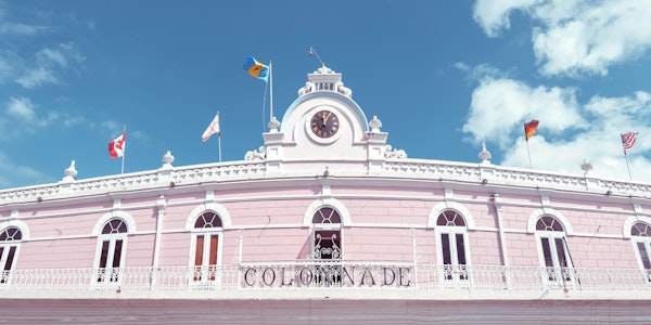 Colonial Pink Facade
