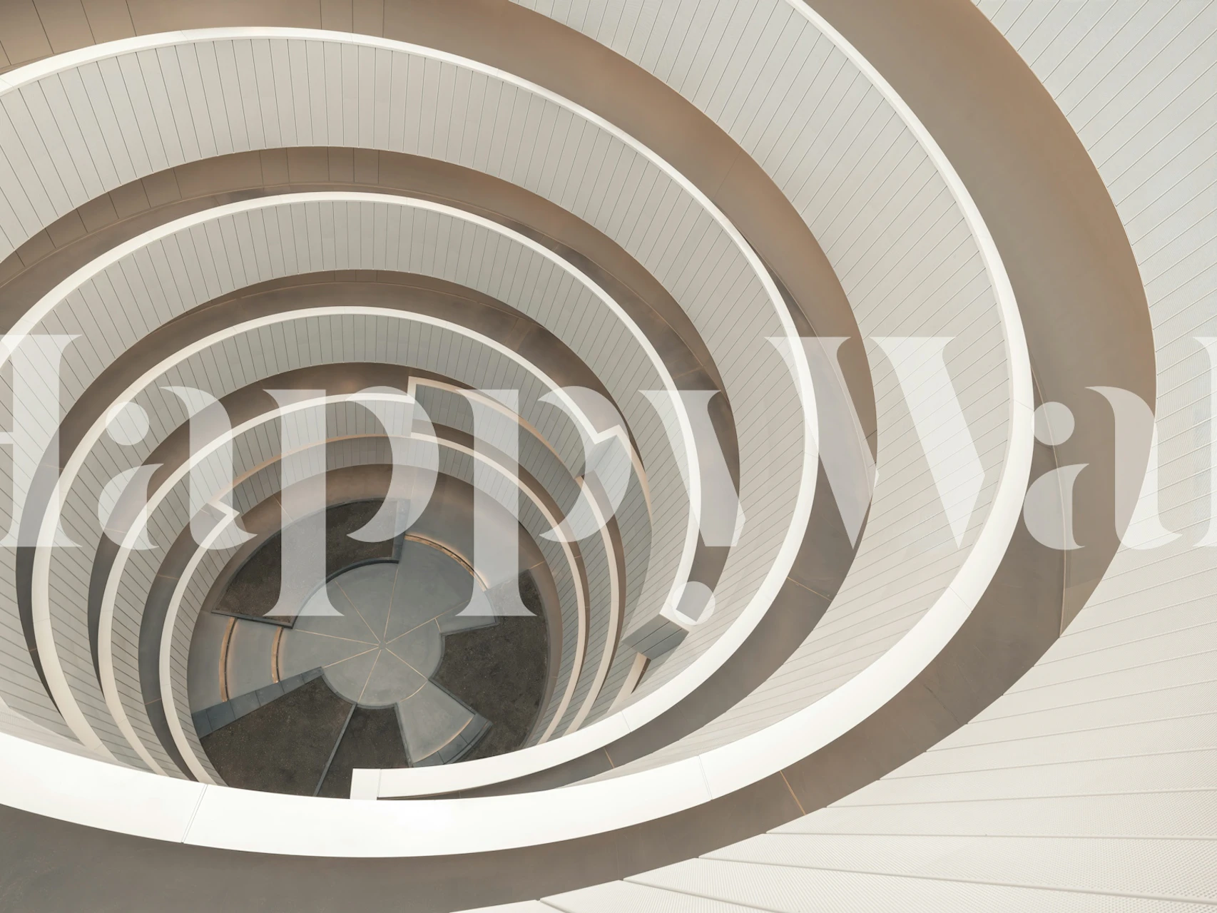 Winding Stairs wallpaper design in a room