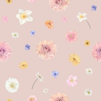 Soft Pink Floral Pattern tapete