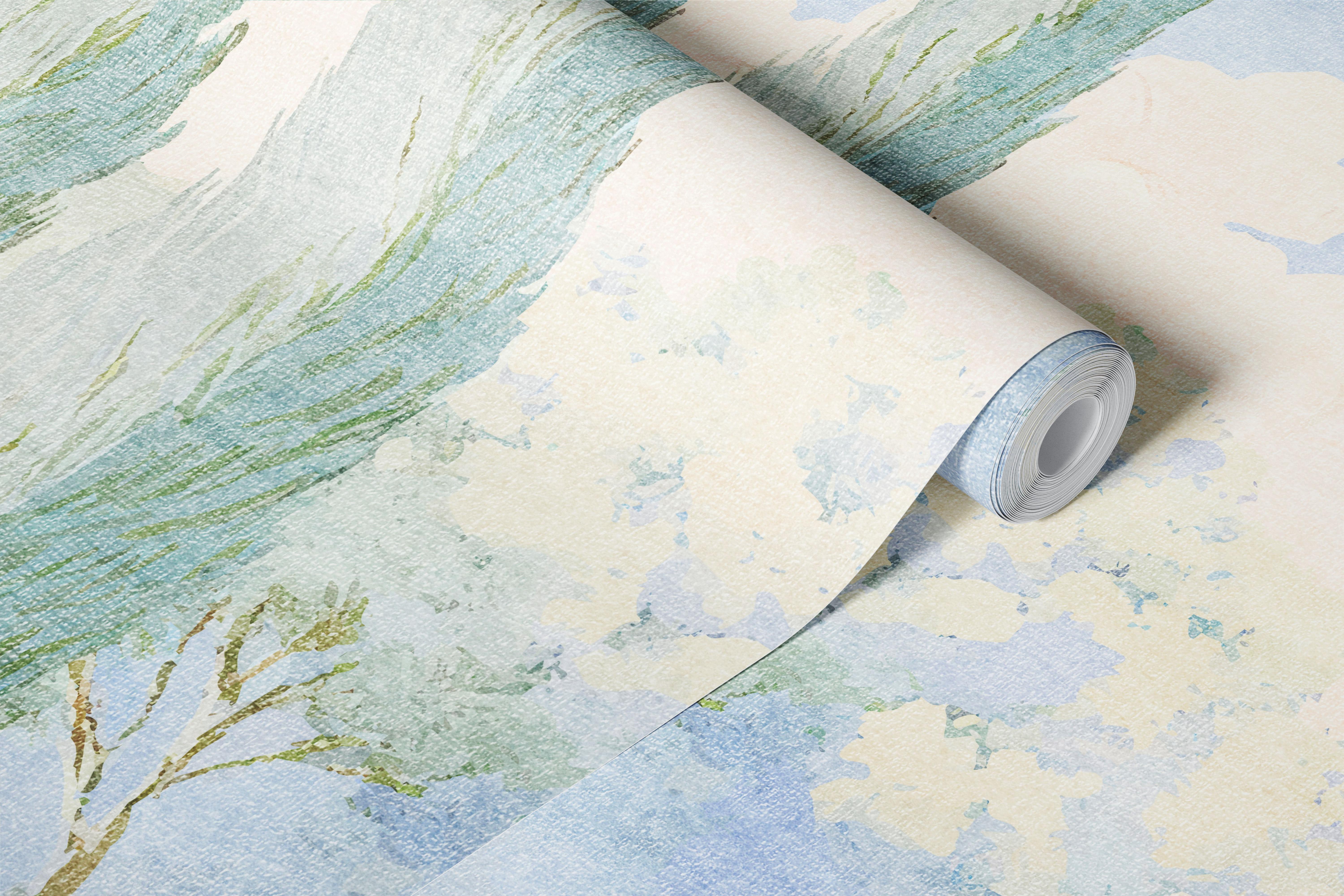 Pastel Dreamy Garden Tapete in einem Raum