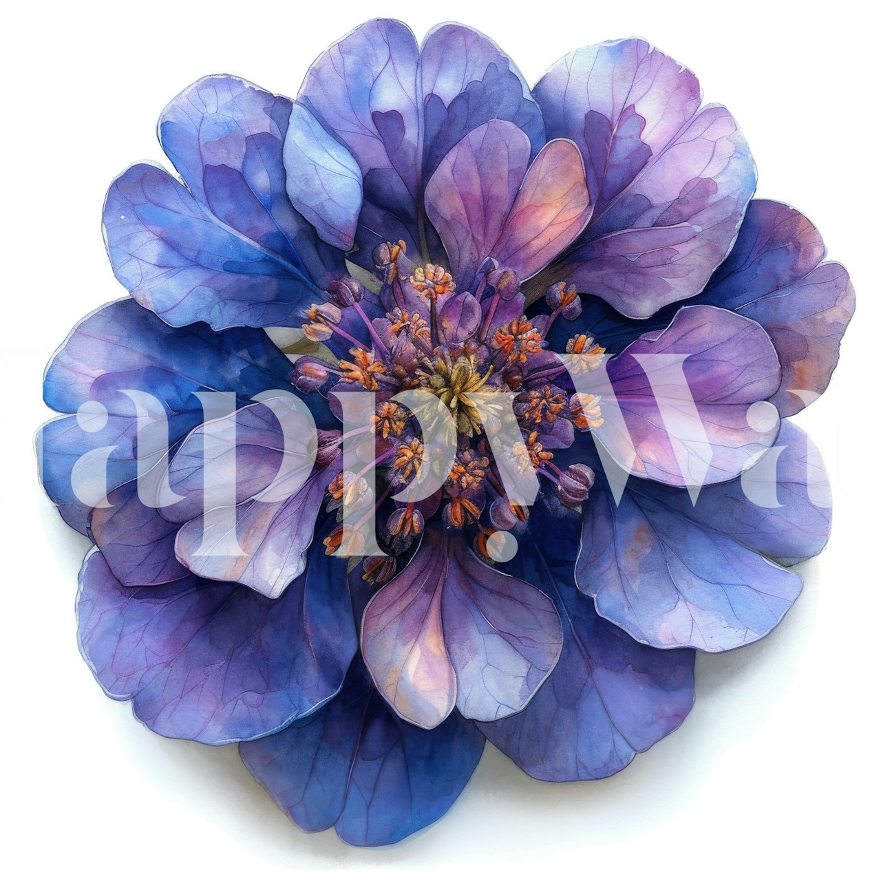 Floralní tapetový design v místnosti