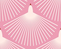 Modern Abstract Bird Pink wallpaper