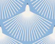 Modern Abstract Bird Blue