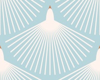 Modern Abstract Bird Light Blue wallpaper