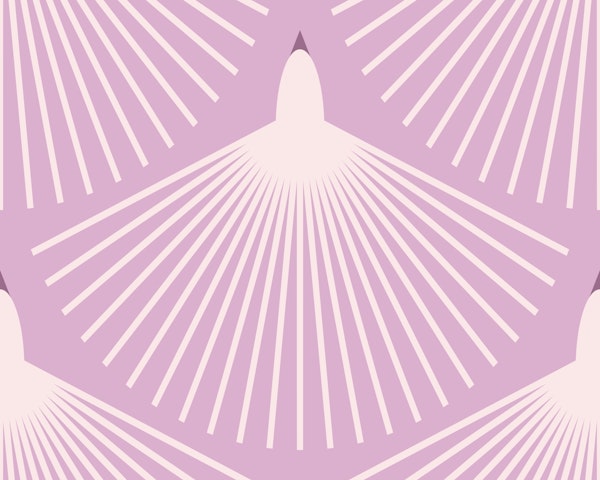 Modern Abstract Bird Lavender