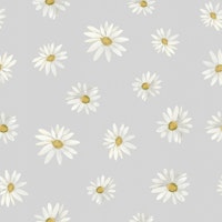 Scattered Daisy Pattern carta da parati