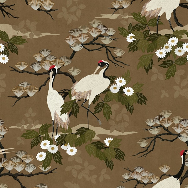 Tranquil Crane Scene