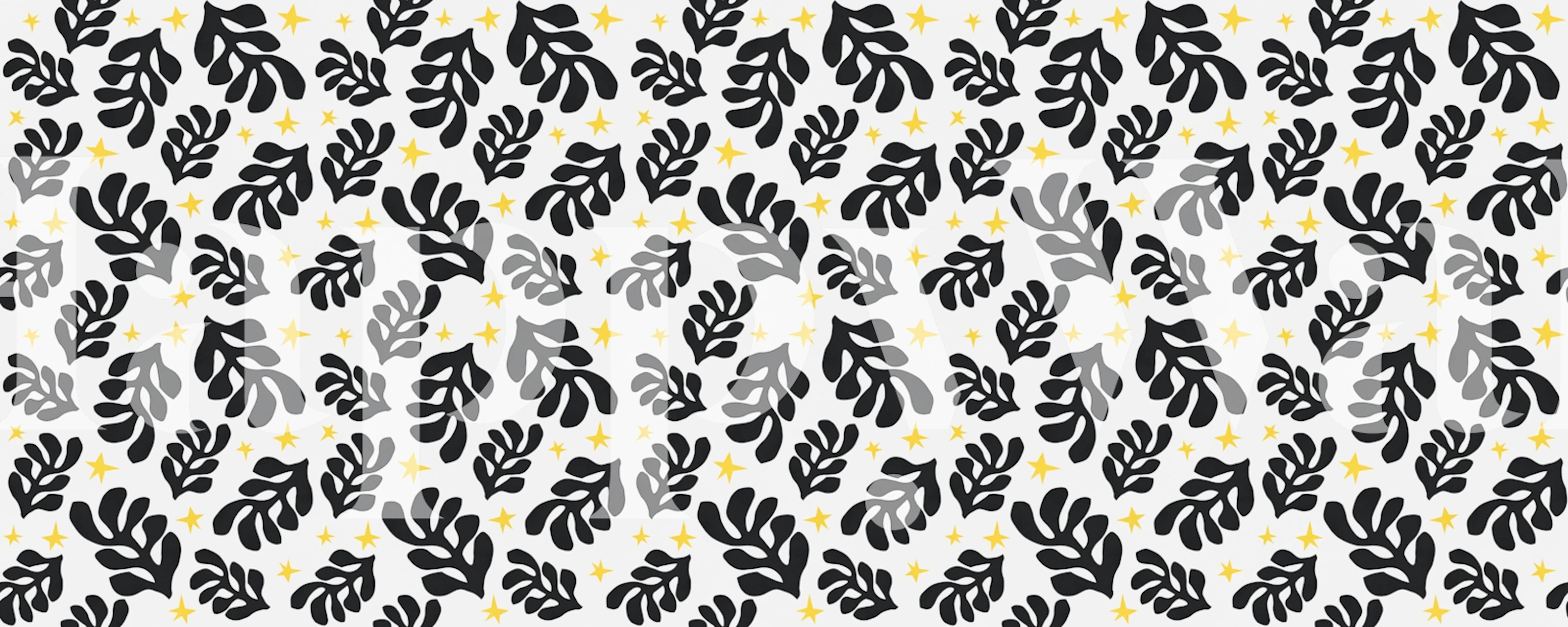 Celestial Leafy Canopy wallpaper in room setting
