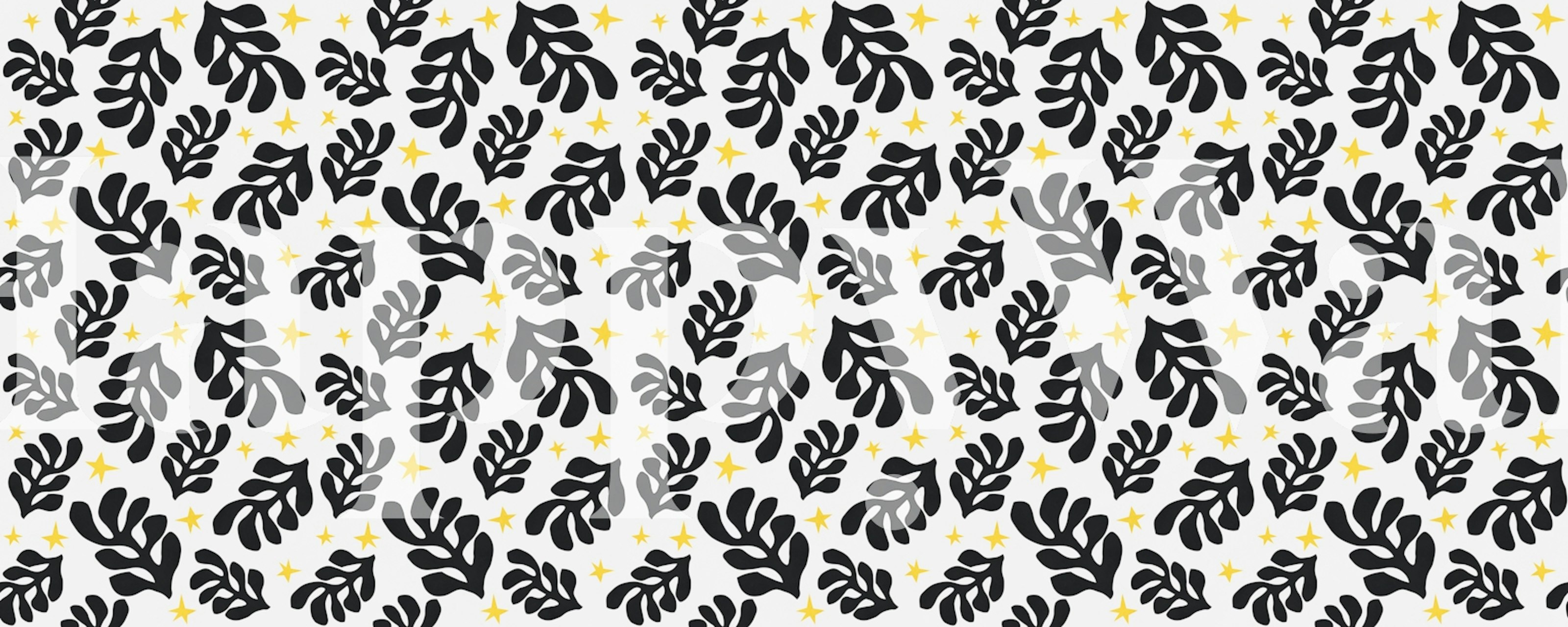 Celestial Leafy Canopy wallpaper in room setting