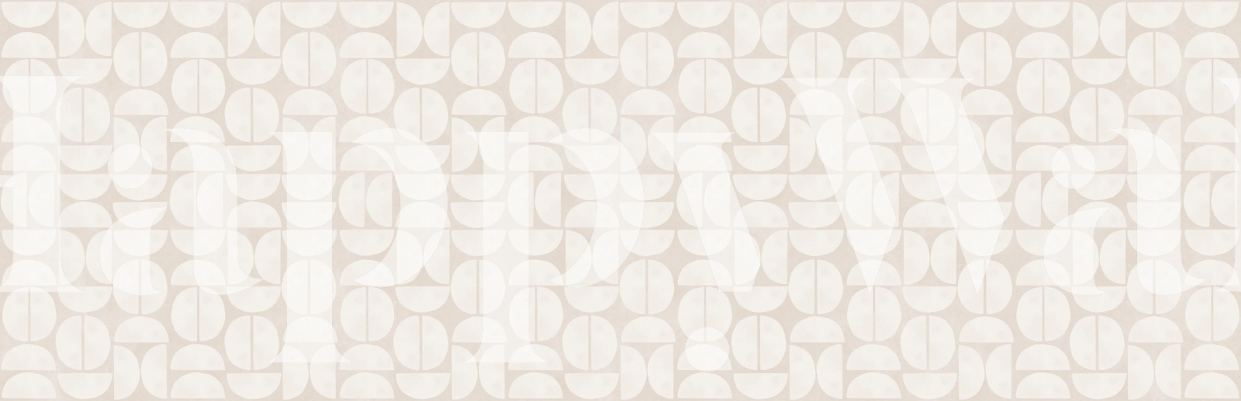 Subtle Beige Geometry wallpaper in a room setting