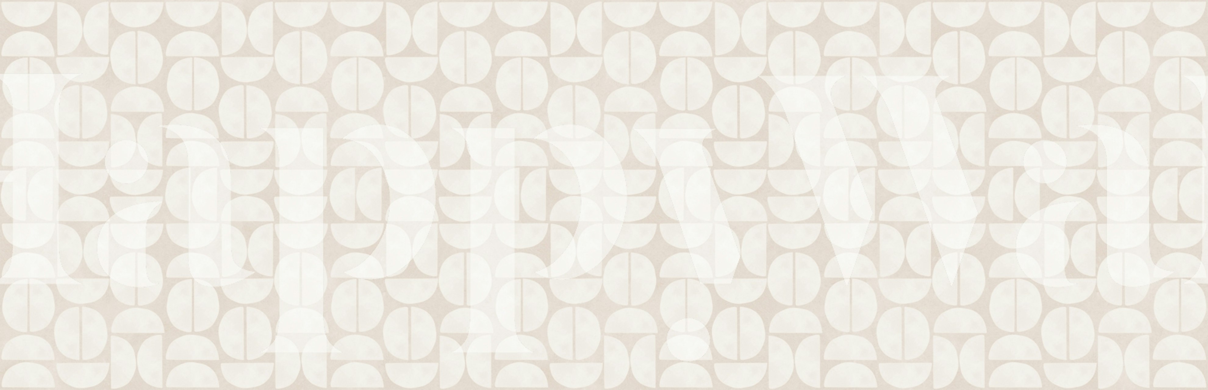 Subtle Beige Geometry wallpaper in a room setting