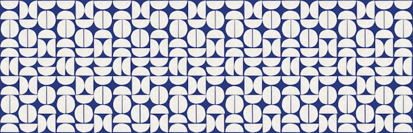 Bold Blue Retro Shapes