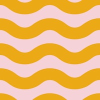 Pink and Yellow Modern Waves 1 tapeta