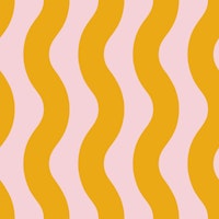 Pink and Yellow Modern Waves 2 wallpaper