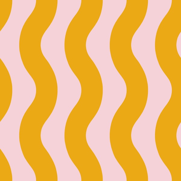 Pink and Yellow Modern Waves 2