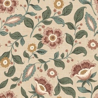 Romantic Heritage Revival Floral Muted Green ταπετσαρία