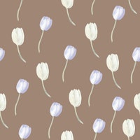 Tulips on Mocca Mousse tapet