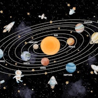 Galactic Learning on Black carta da parati