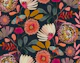 Sophisticated Botanicals painted Floral Black